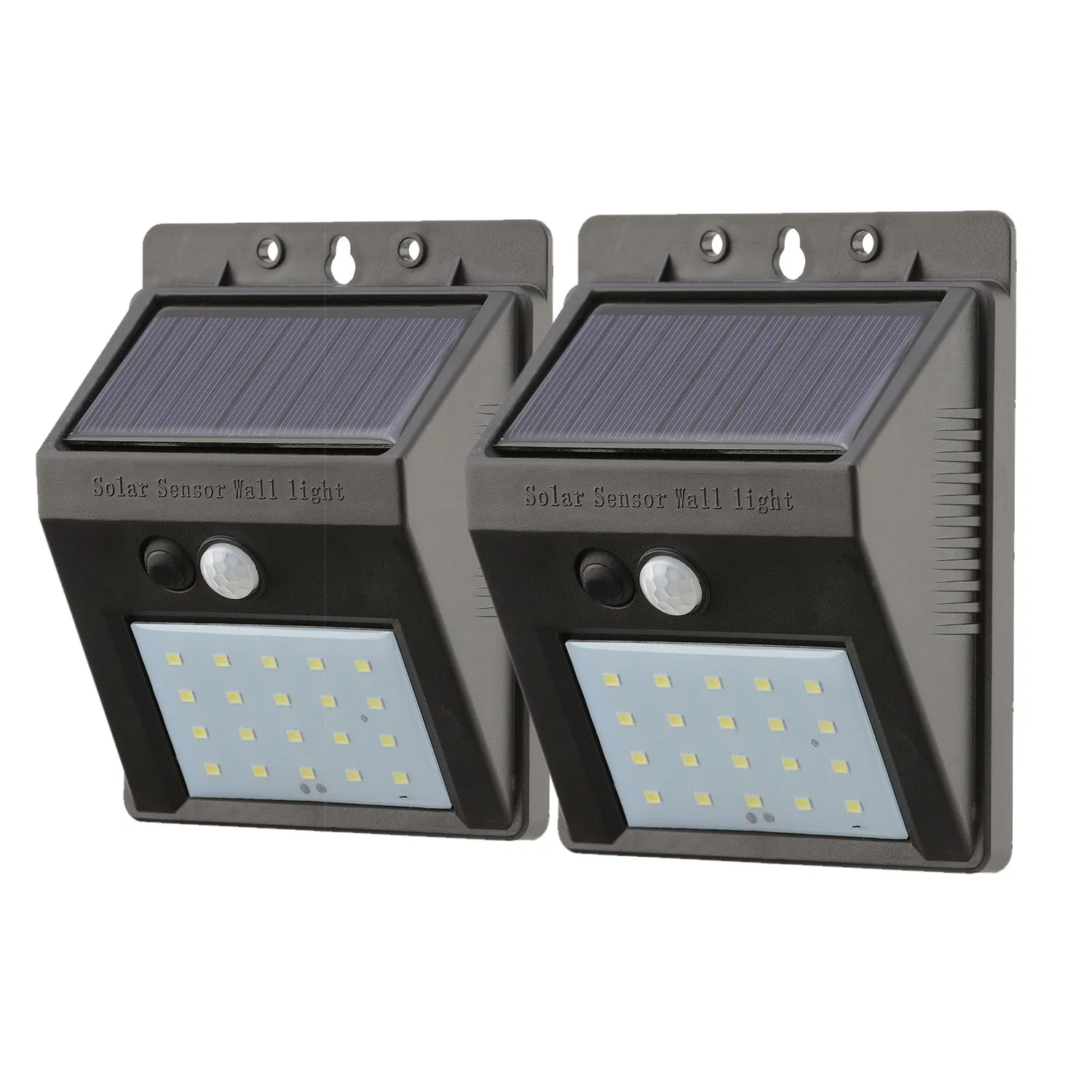 20 LED Solar Security Lights with Advanced Motion Sensor (Set of 2)