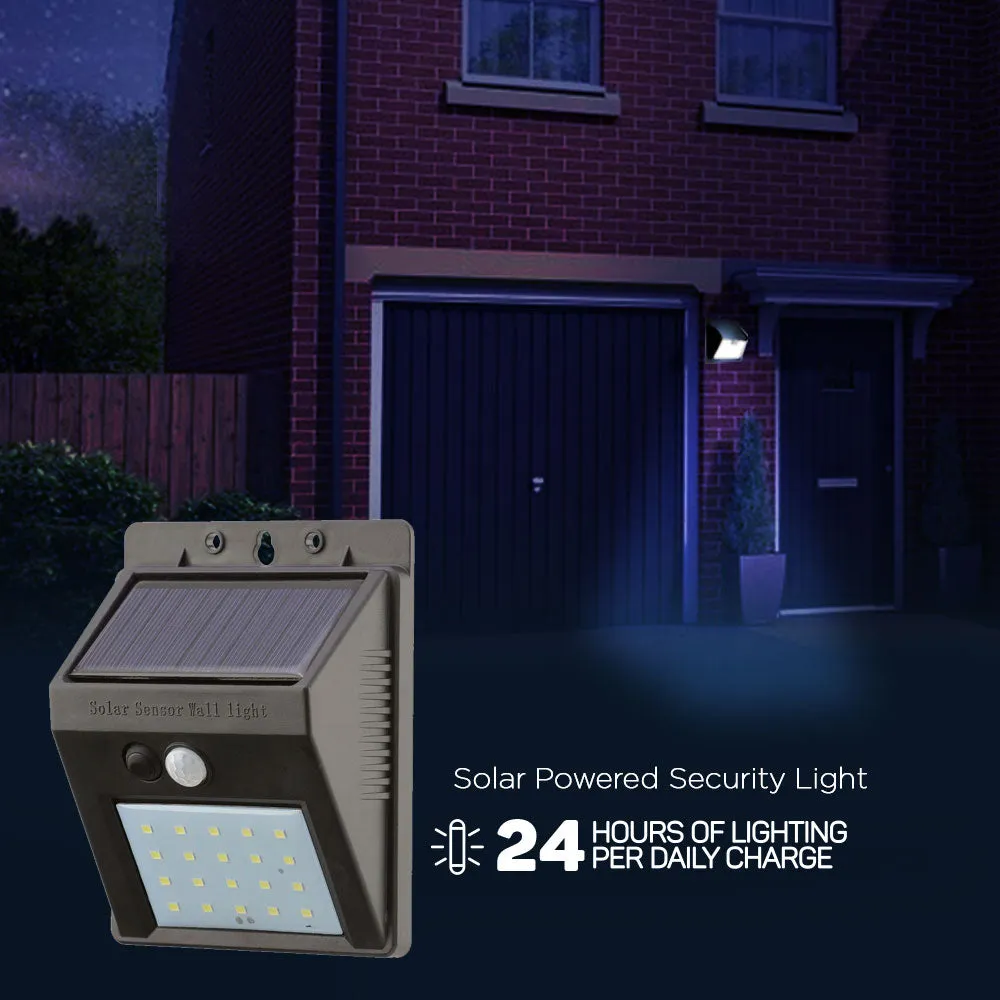 20 LED Solar Security Lights with Advanced Motion Sensor (Set of 2)