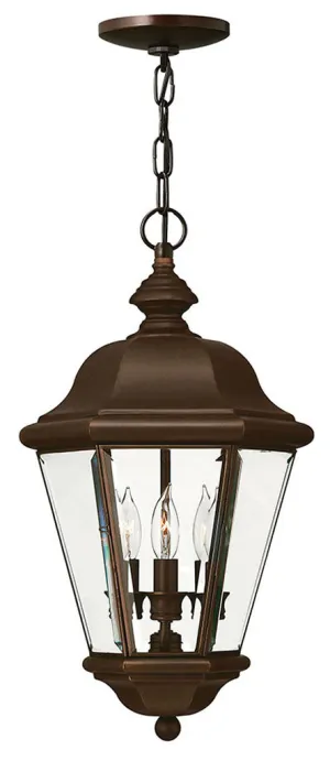 Clifton Park Medium Hanging Lantern in Copper Bronze