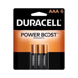 Duracell Coppertop AAA Alkaline Batteries 6 pk Carded