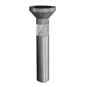 Feit OneSync Brushed Nickel Solar Powered 40 W LED Bollard Light 1 pk