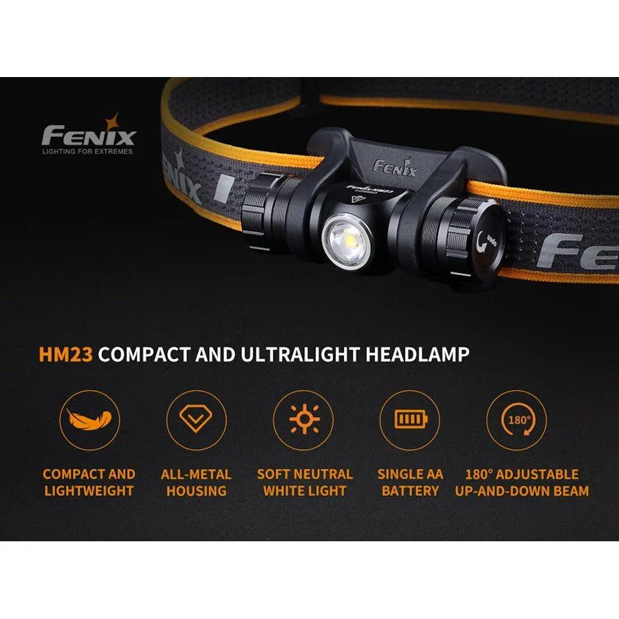 Fenix HM23 240 Lumens AA Headtorch