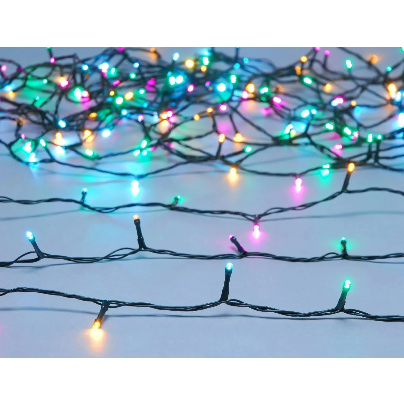 Festive 100 LED Aurora Battery Operated String Lights (10.2m)