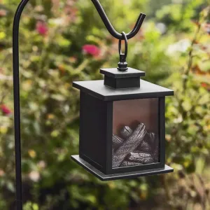 LED Vintage Decorative Black Lantern - Tokyo (Set of 2)