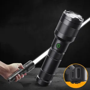 Long Shot Tactical Floodlight Rechargeable White Laser Flashlight