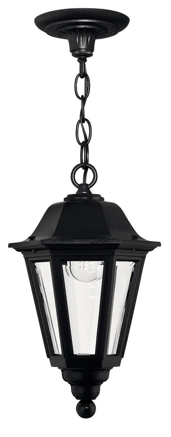 Manor House Medium Hanging Lantern in Black