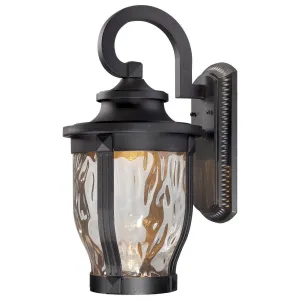 Merrimack 20 in. LED Outdoor Wall Lantern Black Finish