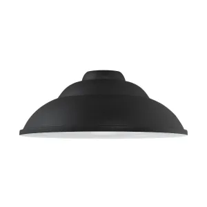 RLM 14 in. Path Light Shade Metal Black Finish