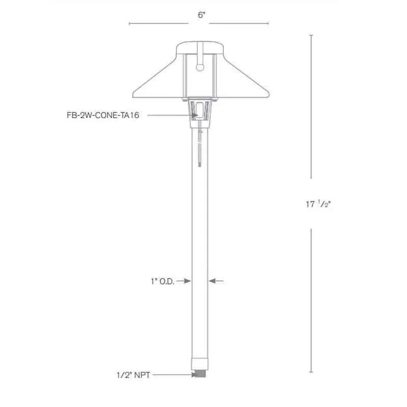 SPJ Lighting SPJ-JTS-100 2W LED Pathway Light 12V