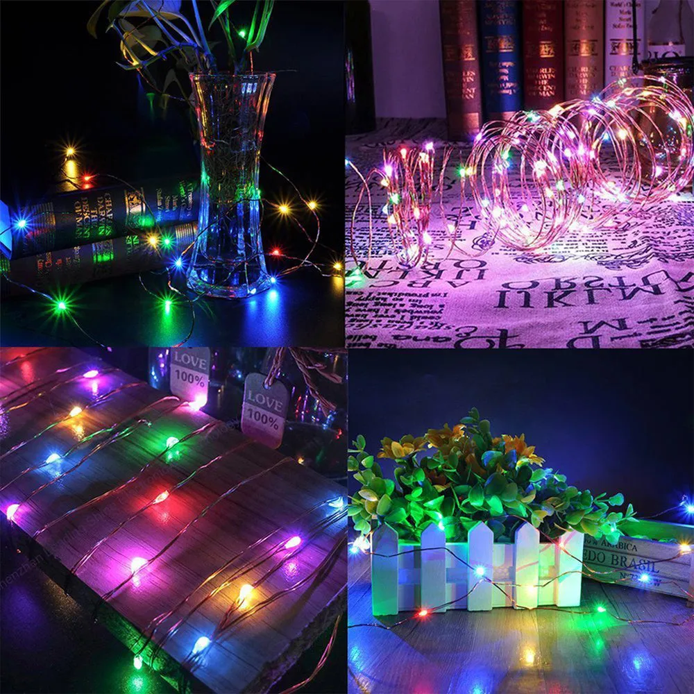 Upgraded Solar String Lights Outdoor 32.8FT 100 LED Waterproof Decoration Lights