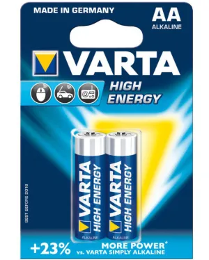 Varta High Energy Alkaline AA Battery 2 Pack