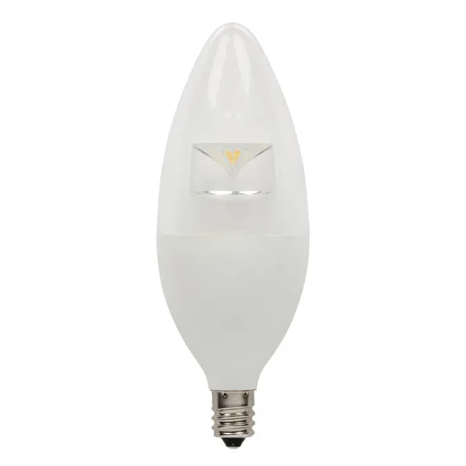 Westinghouse 5313000 6.5 Watt LED B13 Decorative Dimmable - 2700 Kelvin - Warm White - 500 Lumens - E12-Candelabra Base - 120 Volt - Hanging Box